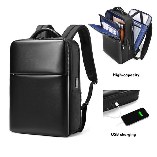Factory wholesale custom logo business usb charging 15.6 inch laptop bag men