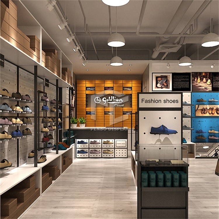 Electroplate Shoe Display Racks EPE Foam Packaging Footwear Store Stand