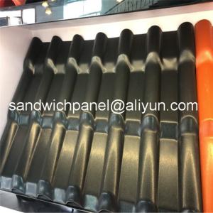 China 960mm dark color luxury ASA glazed roof tile with 2.8mm for residential area wholesale