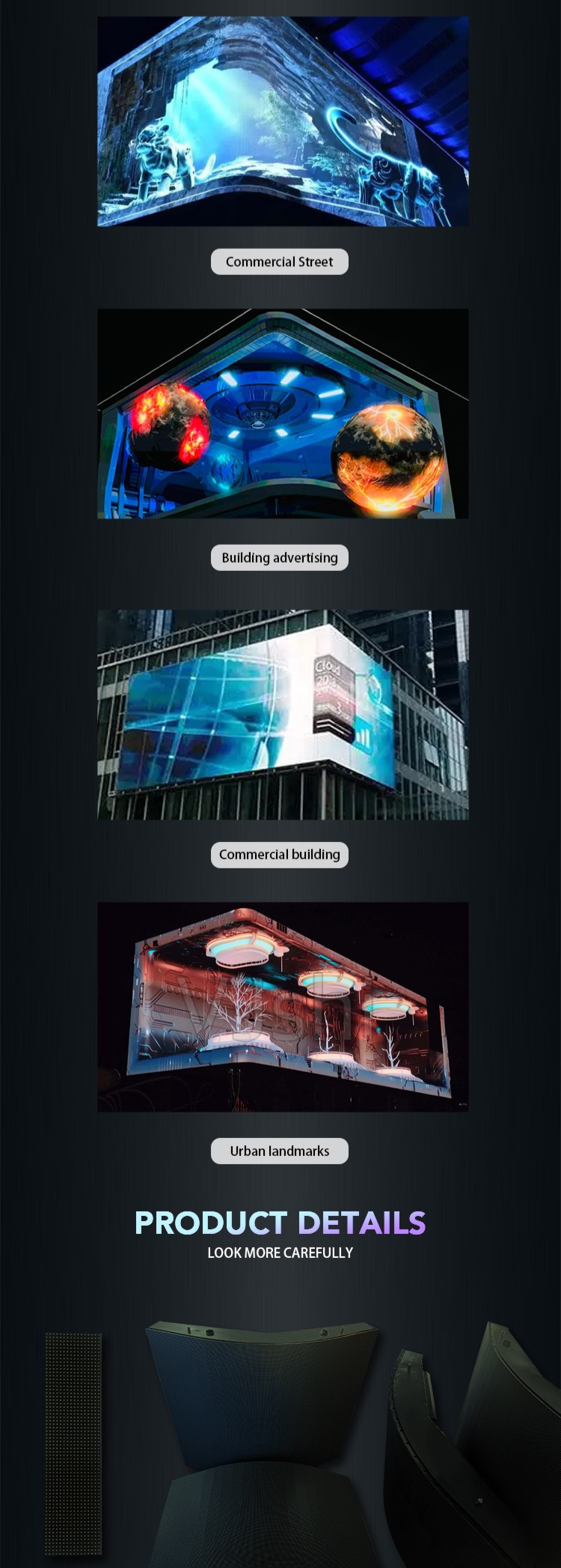 Commercial Outdoor Advertising LED Display With High Definition And Wide Viewing Angle