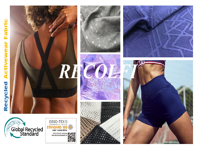 Eco Friendly Pants Sport Bra Fabric Made From Recycled Plastic Bottles