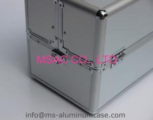 China Silver Aluminium Beauty Makeup Case 290 X 200 X 260mm wholesale