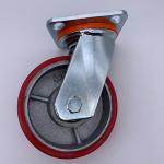 6 Inch Cast Iron PU Tread Swivel Caster