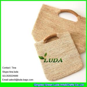 China LUDA 2015 newest summer stra tote bag natural raffia straw crochet shopper bag wholesale