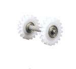 Durable Ring Frame Spare Parts 19 Teeth Two Gear With Steel Pin And Bearing