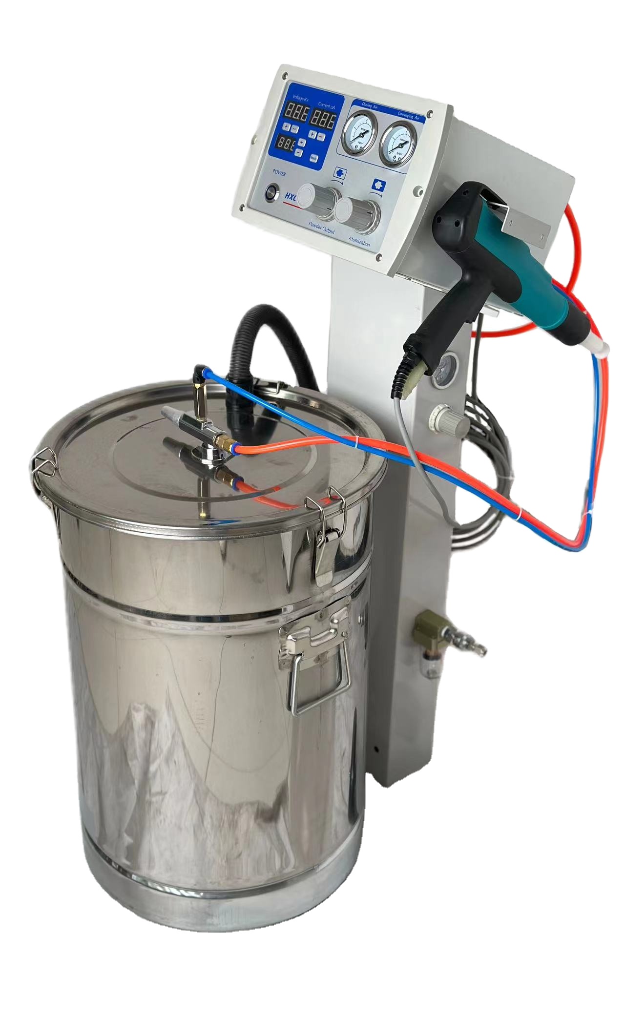 Steel Substrate Powder Coating Line with Reciprocator Cabinet and Automatic Gas Oven