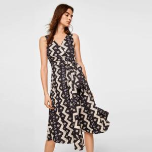 China Factory price woven ladies summer office dresseeee wholesale