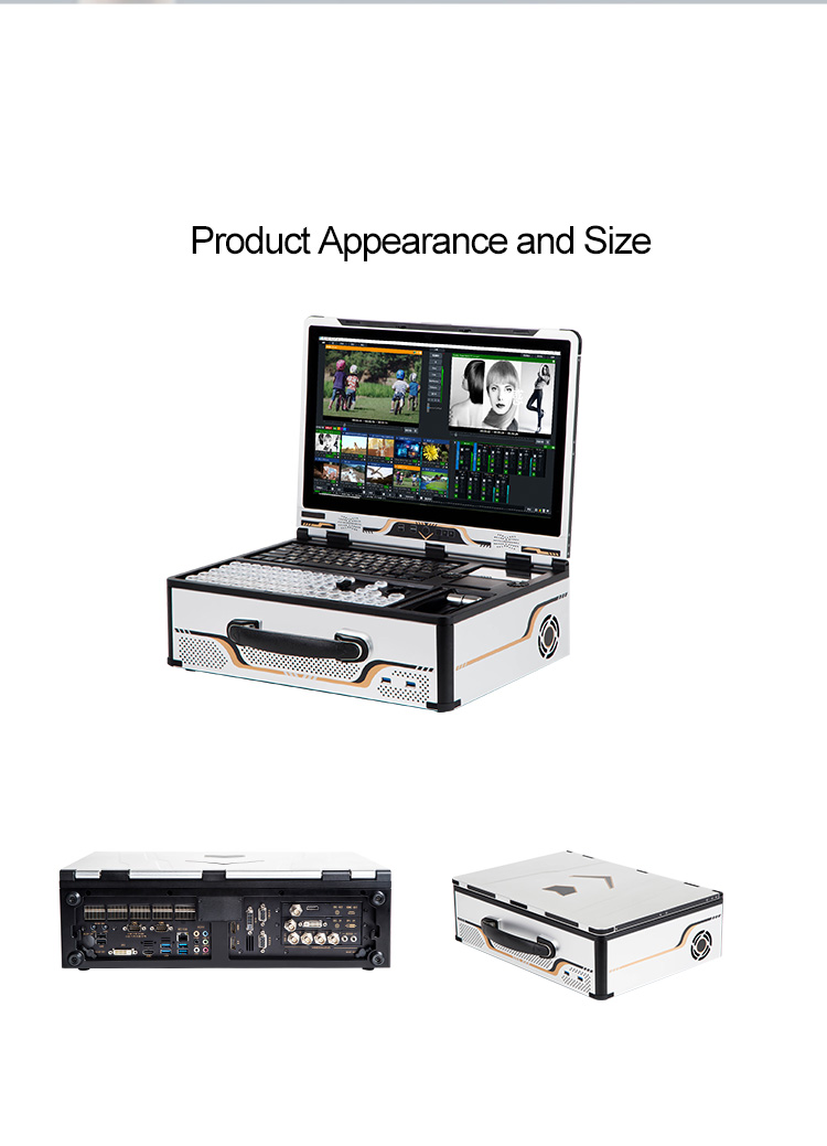 VMIX 17.3 Inch Screen Size Live Streaming Broadcast Equipment for Facebook Tiktok YouTube
