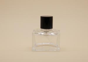 China Heavy Wall Square Glass Perfume Bottles , 50ml Glass Perfume Bottles wholesale
