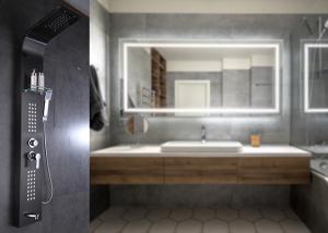China ROVATE Stainless Steel Shower Panel Sanitary Ware 1500mm*200mm Customized wholesale