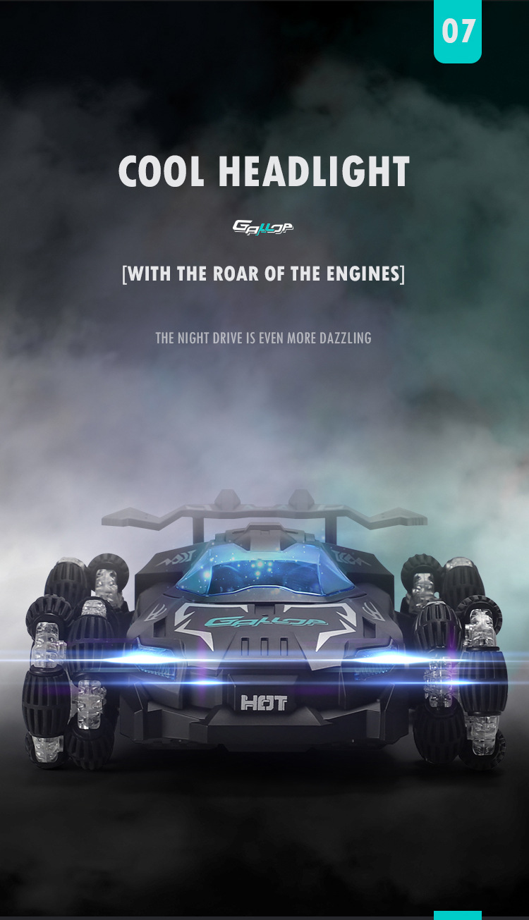 Other RC Drift Racing Stunt Spray Remote Control Car Simulation Model Car Children's Off-Road Electric Toy Car