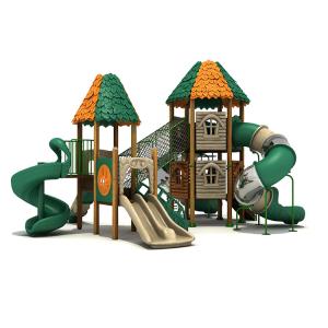 China LLDPE Plastic Playground Equipment Slides For Outdoor Amusement wholesale