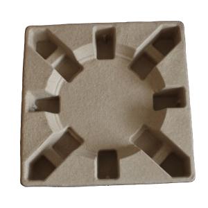 China Embossed Logo Electronics Molded Pulp Trays Pulp Mold Packaging wholesale
