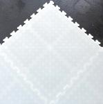 White Outdoor Roller Hockey Tiles 12mm Thickness Interlocking Basketball Court