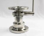 304 Sanitary Welding Butterfly Valve with Non-Negative Pressure Flange Standard