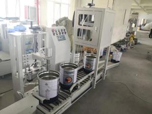 China 5 Barrel / Min 380V Automatic Paint Filling Machine Stainless Steel wholesale