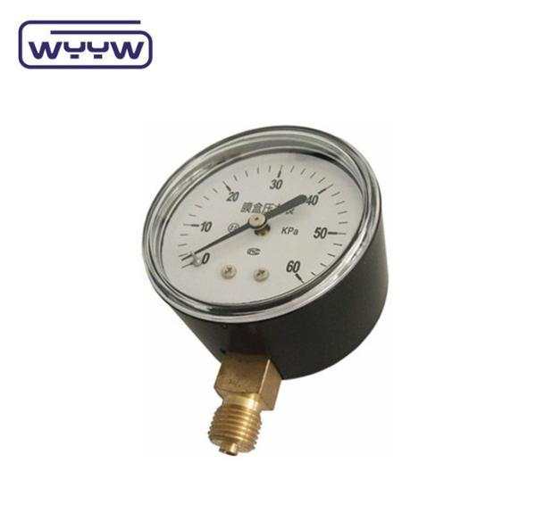 Accuracy Capsule Pressure Gauge Aluminum Dial Black Steel or Stainless Steel