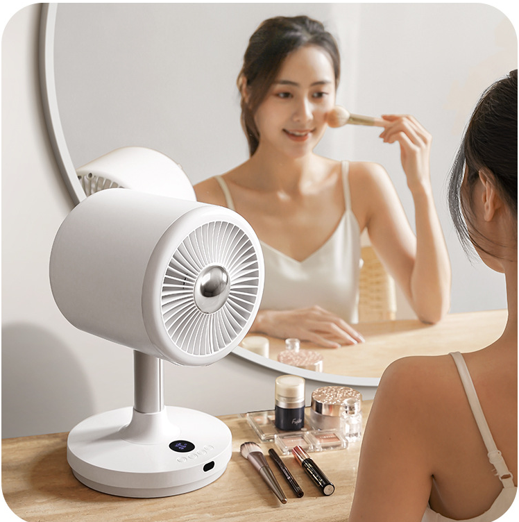Air Cooling Fan With Light Rechargeable and Floor Standing Packing Size 345*235*247mm