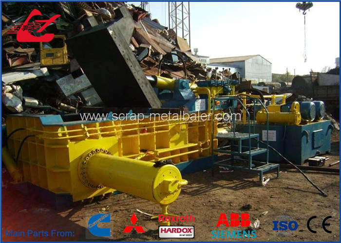 Stainless Steel Waste / Steel Pipes Scrap Metal Baler Metal Compactor Machine