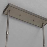 Modern Designer metal fragment Art Chandelier Rectangle Kitchen Island Hanging
