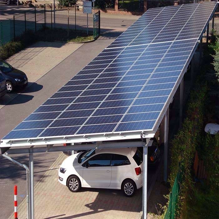 5000mm span ground Carport Solar mounting system solar bracket solar structure PV mounting system