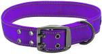 Reflective Heavy Duty Nylon Dog Collars Metal Buckle Eco Friendly 5 Sizes Option