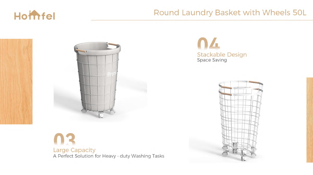 Customized Square Metal Laundry Basket , Rolling Metal Laundry Hamper