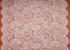 China eyelash lace border/lace edged lace/black/white off lace wholesale