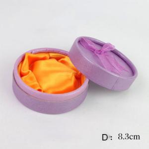 China Eco Friendly Luxury Jewelry Box Packaging / Earring Round Cylinder Gift Box wholesale