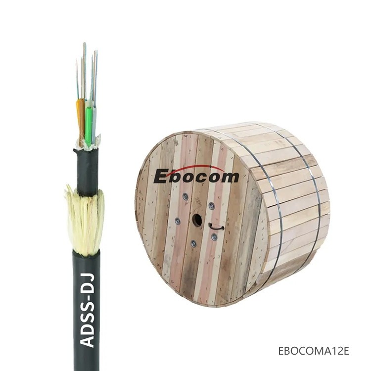 High quality ADSS Cable 12 24 48 72 96 Core Fiber Optic Price per km Chinese factory self support