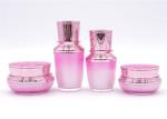 Luxury Matt Purple Diamond Face Cream Containers 15ml 30ml 50ml Acrylic Ball