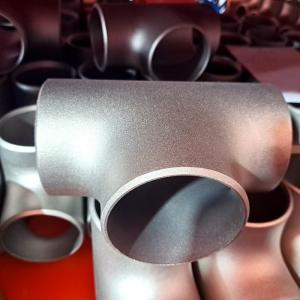 China Lighe Silver Gray Straight Titanium Pipe Fittings -0.8-8.0mm In ASME B16.5 wholesale