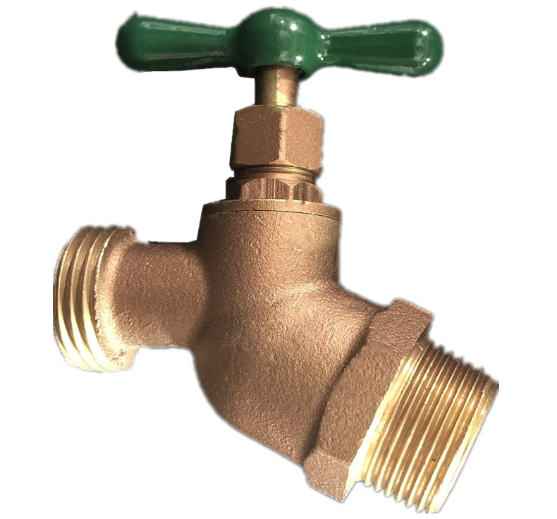 3/4" MIP X 3/4" MHT No Kink Hose Bibb , Male Bib Tap Hose Connector