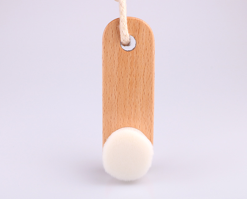 Mini Wooden Soft Face Cleansing Brush 4 X 5 X 11 Cm Long Life Span