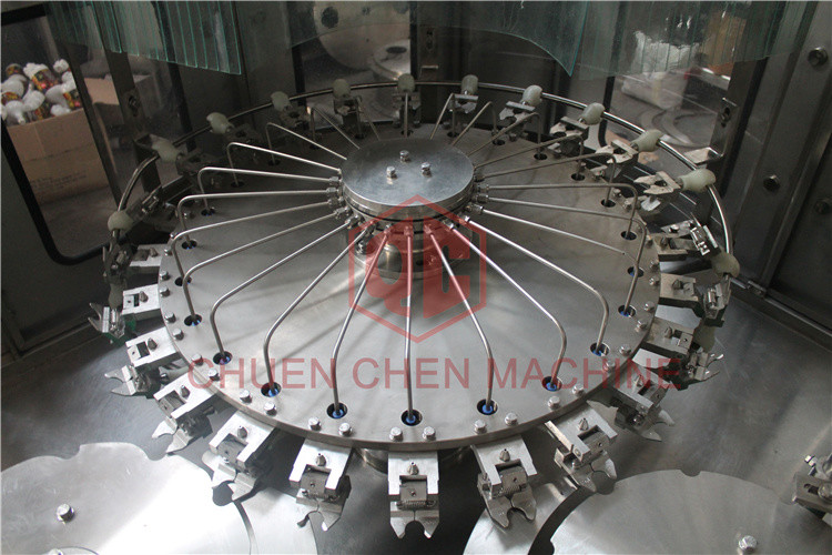 Hot Temperature Juice Filling Capping Labeling Machines With Return System
