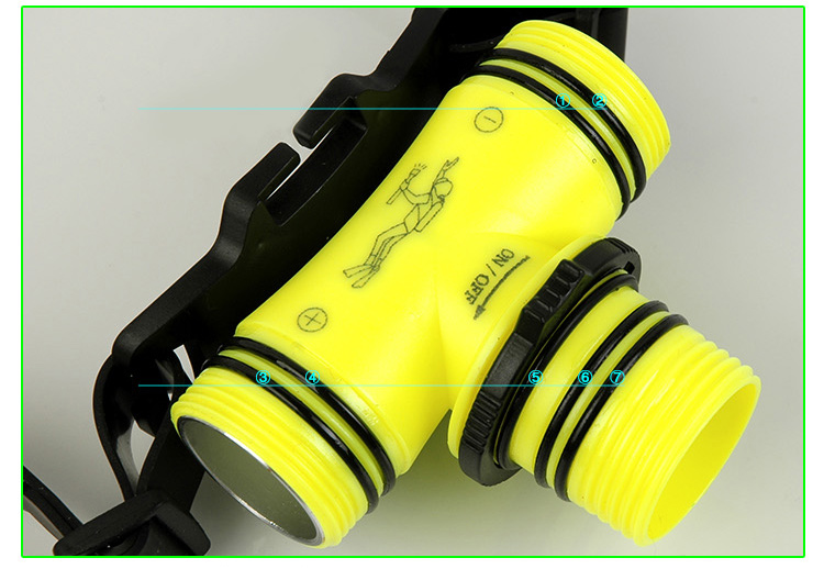 GD31 T6 High Power aluminum dive flashlight