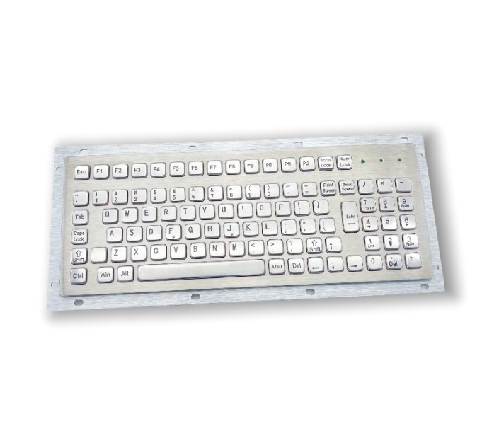 SUS304 Stainless Steel Panel Mount Keyboard Industrial Keyboard With Touch Pad