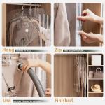 TAILI Hanging Vacuum Storage Bags Space Saver Bags, Set Of 4 (2 Long, 2 Short),