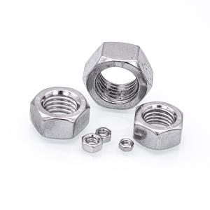 China Strength M3-M16 Stainless Steel Hexagon Nut Machine Thread Coarse Cold Forged Nut wholesale