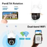 5G WiFi Outdoor Security Waterproof IP66 CCTV Network Camera 20X Optical Zoom