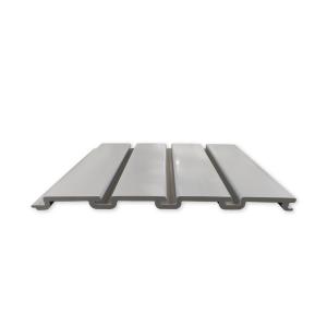 China US Standard Pvc Slatwall Panels 12inch Width Grey White For Interior Fire Rated wholesale
