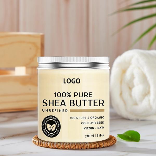 100% Pure Natural Organic Shea Butter Hair Body Dry Skin Relief Daily Skin