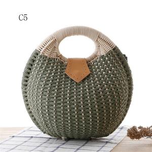 China Wholesale Summer Handmade Ladies Fashion Handbags Women Straw Rattan Bag wholesale