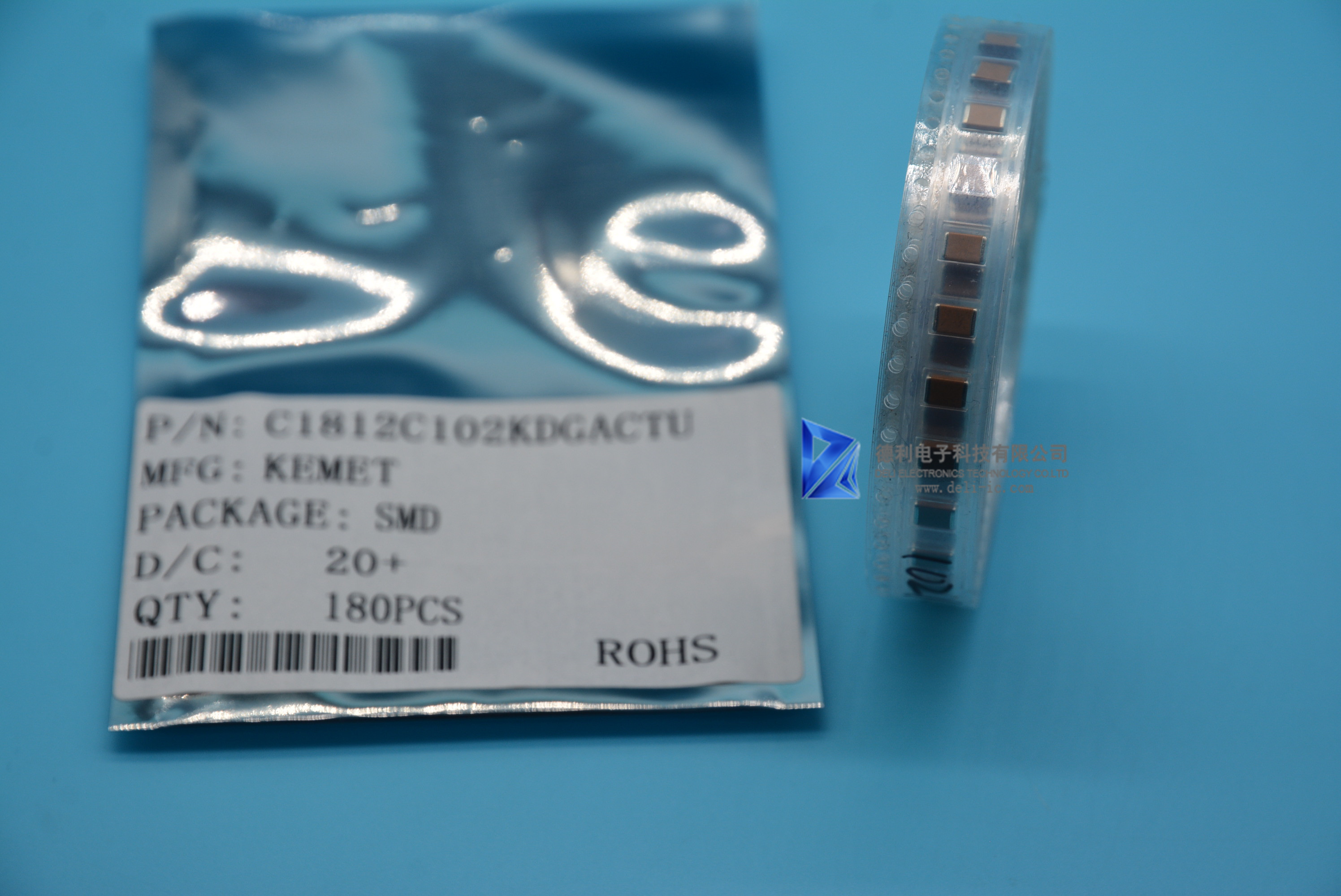 0.001uF 1000V C0G 10% Pad SMD1812 Cap Ceramic C1812C102KDGACTU