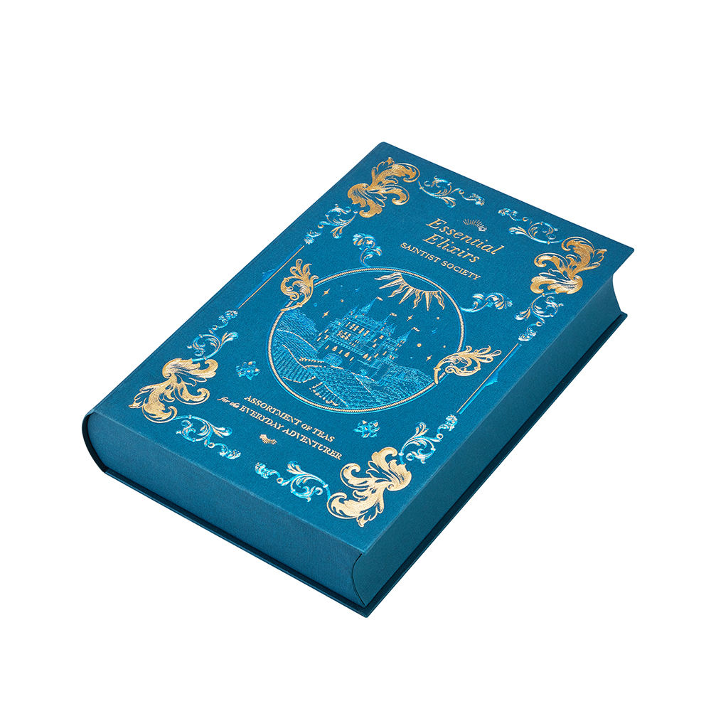 Custom Vintage Magnetic Closure Gift Box Packaging Rigid Paper False Book Box