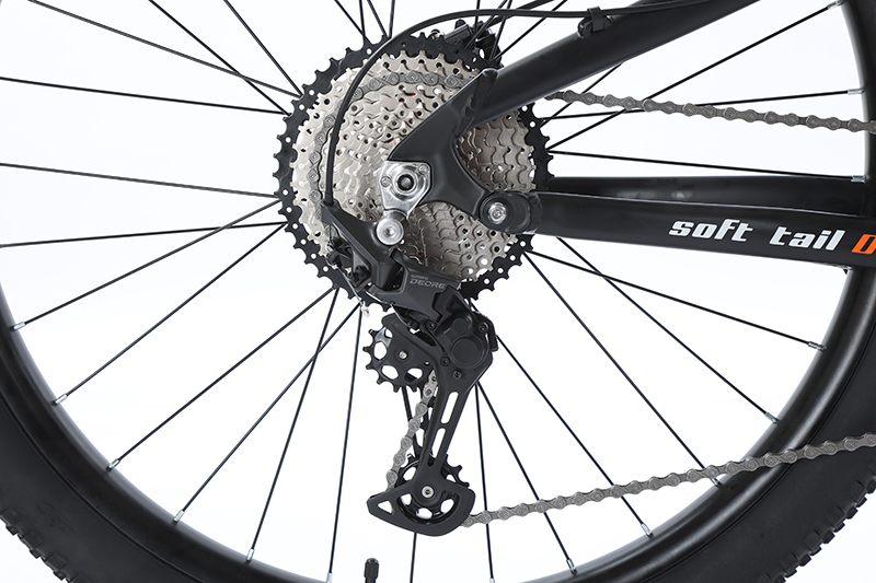 GOMID Trail Full Suspension Mountain Bike SHIMANO Gear Kit Soft Tail Thru Axle Design and Aluminum Alloy Rim Material