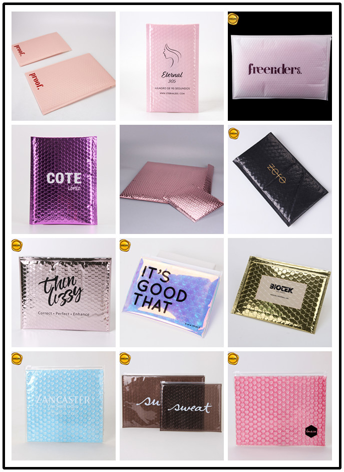 Custom Color Biodegradable Plastic Mailing Bag For Cosmetic Packaging