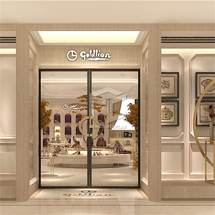 EPE Cotton Shoe Display Racks For Store ODM Wood Texture Plywood