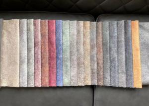China Printed Pattern Suede Sofa Fabric Woven 100 Polyester Suede Fabric wholesale