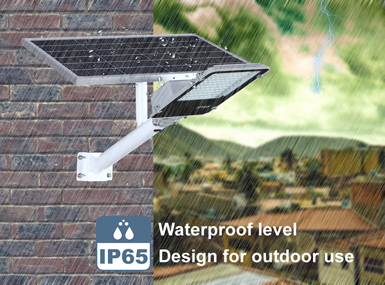 Backyard Garage Basketball Court Solar Street Lights with Motion Sensor 100W Durable